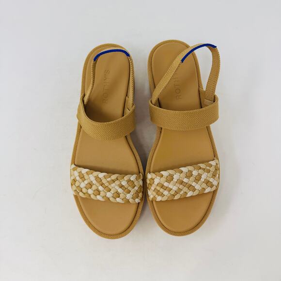 Rothy’s Woven Strap Platform Sandals Women’s Size 8 Coastal Eco-Friendly Comfort - Picture 5 of 13